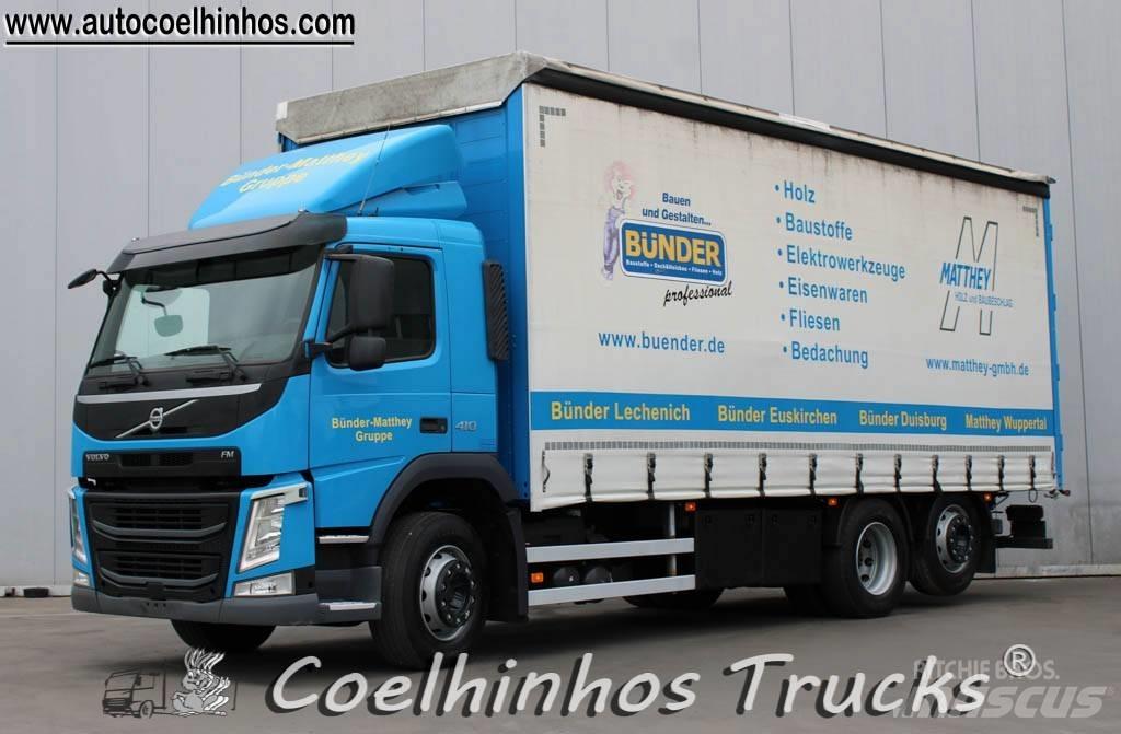 Volvo FM 410 Curtainsider trucks