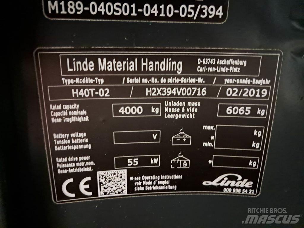 Linde H40T-02 LPG trucks
