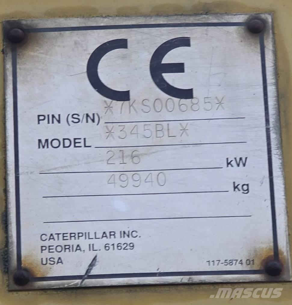 CAT 345 B L Crawler excavators