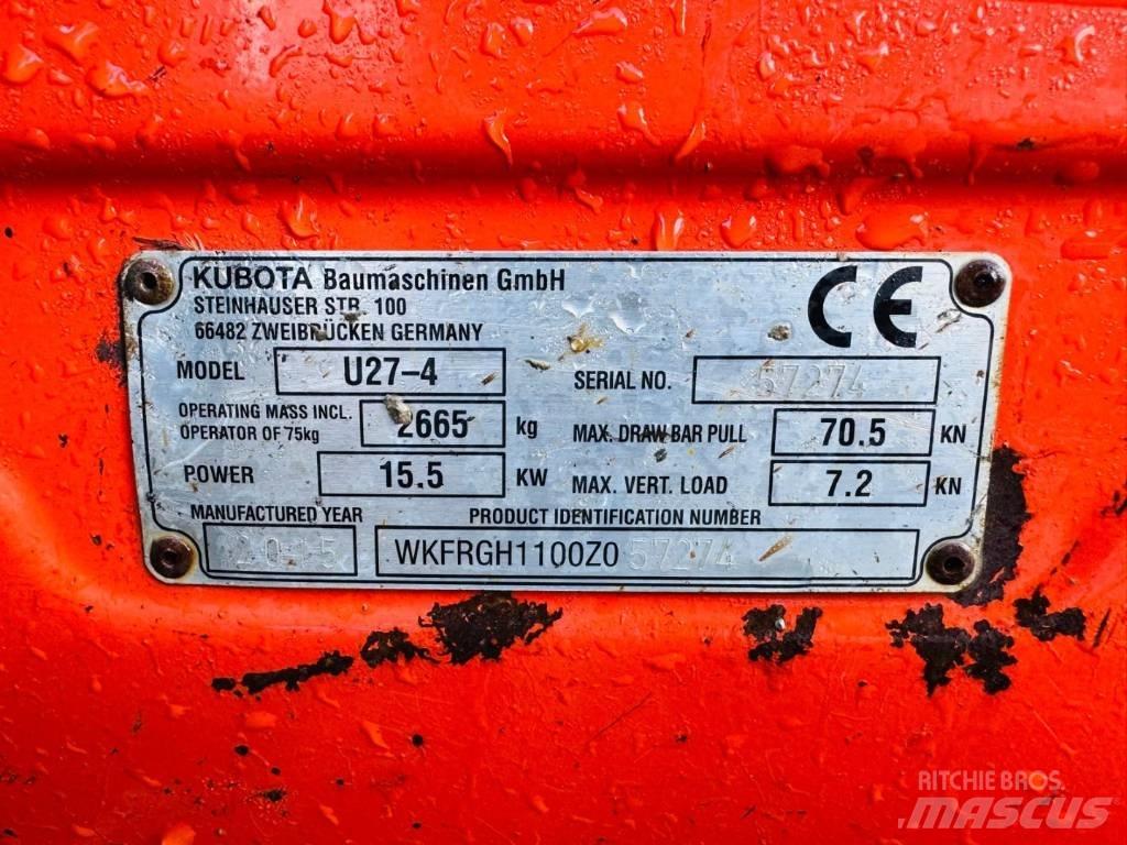 Kubota U 27-4 Mini excavators < 7t (Mini diggers)