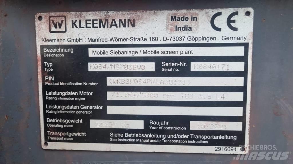 Kleemann MS 703 EVO Mobile screeners
