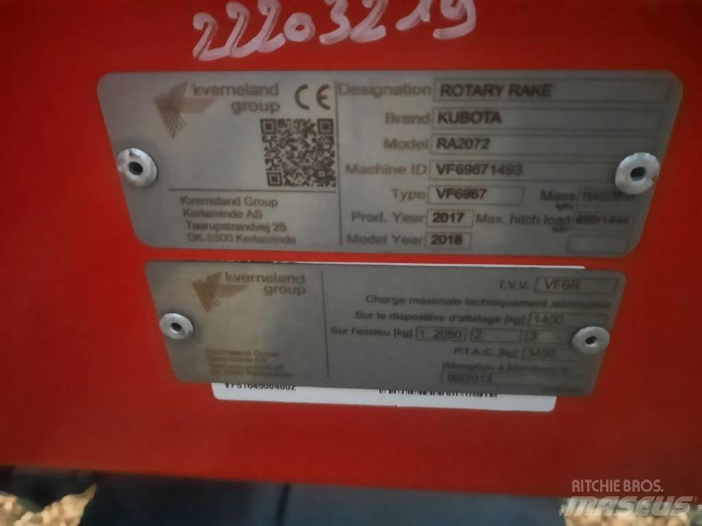 Kubota RA2072 Rakes and tedders