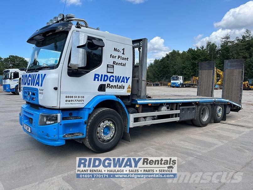 Renault C 320 Beavertail Flatbed / winch trucks