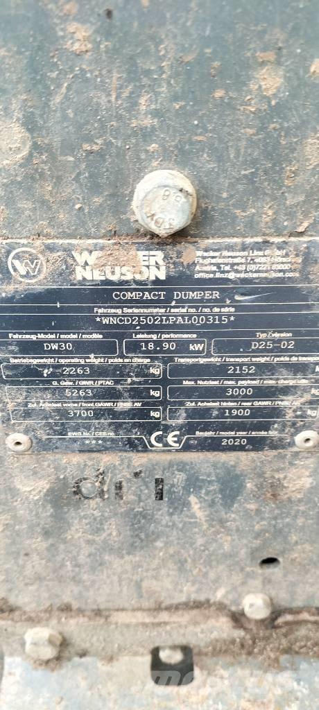 Wacker Neuson DW 30 Articulated Dump Trucks (ADTs)