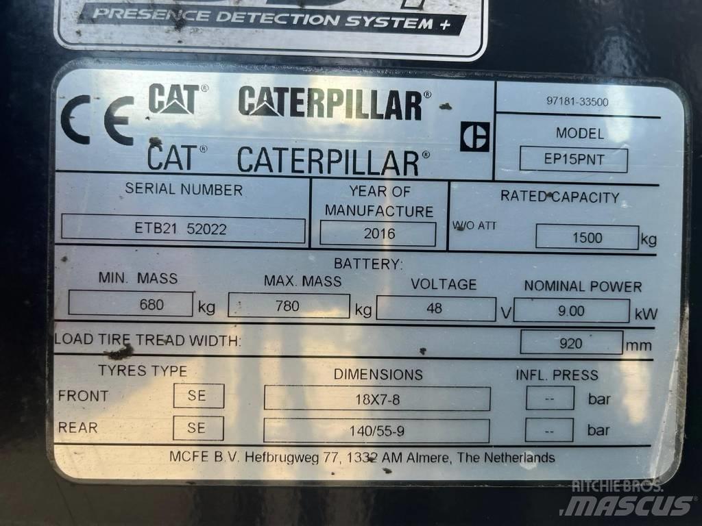 CAT EP15NT Electric forklift trucks