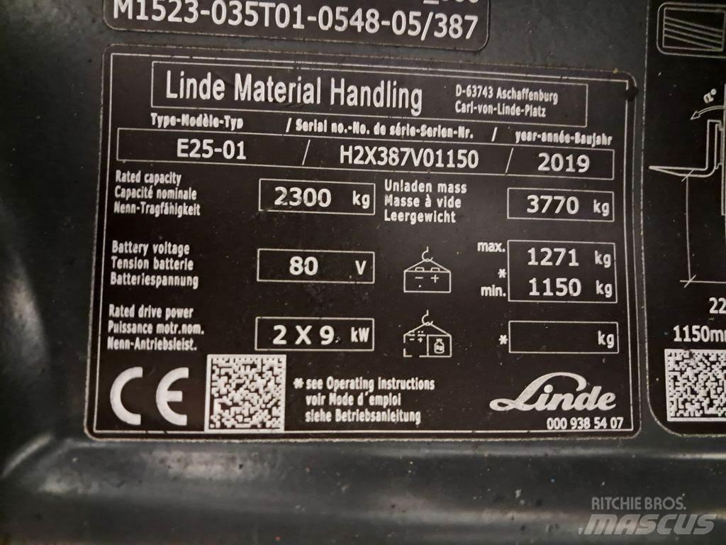 Linde E25-01 Electric forklift trucks