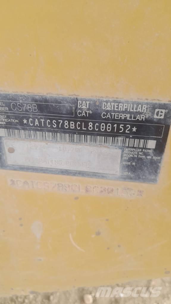 CAT CS 78 B Single drum rollers