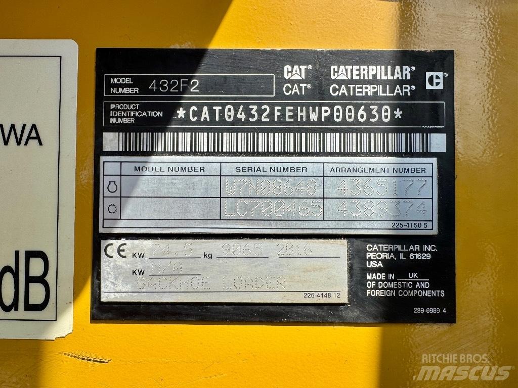 CAT 432F2 Backhoe loaders