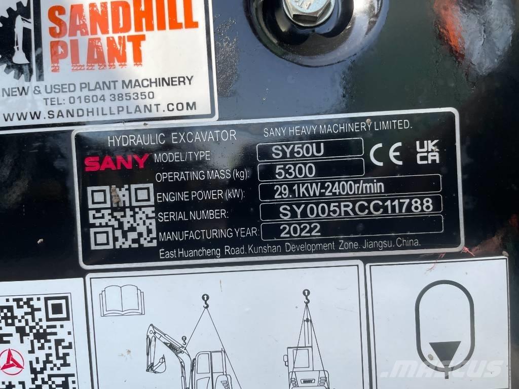 Sany SY 50 U Mini excavators < 7t (Mini diggers)