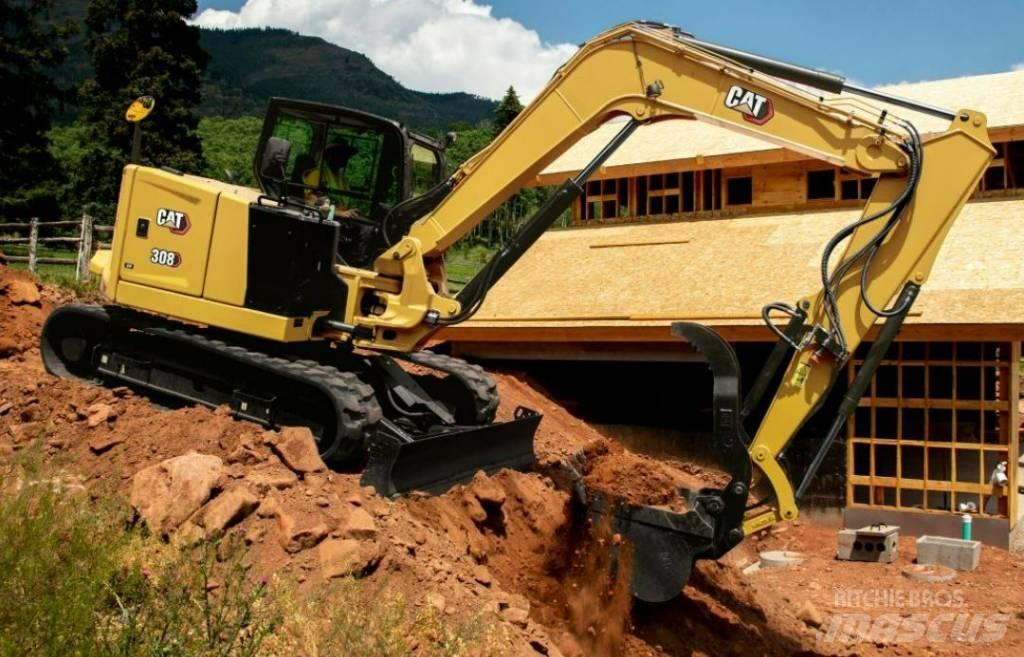 CAT 308 E CR UTHYRES Midi excavators  7t - 12t
