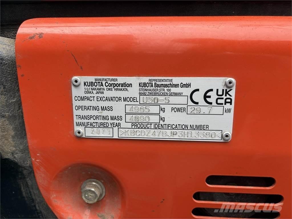 Kubota U50-5 Mini excavators < 7t (Mini diggers)