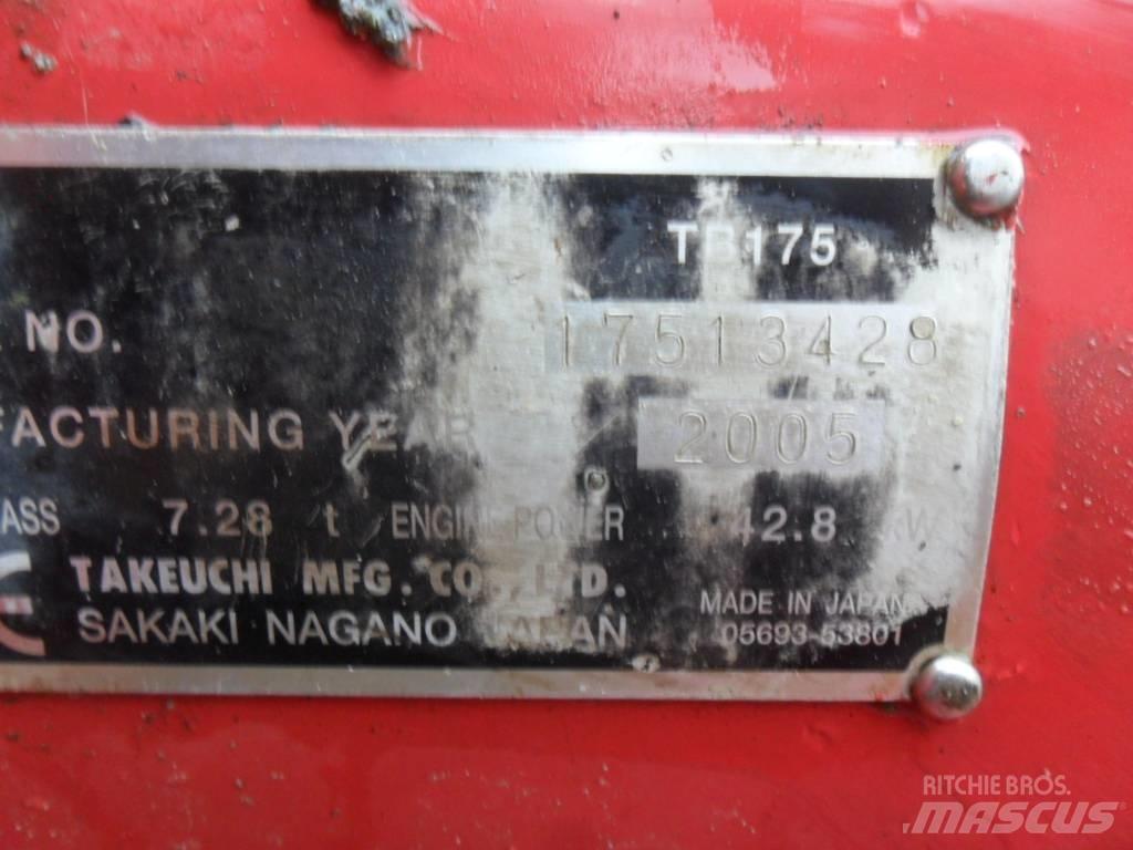 Takeuchi TB175 Midi excavators  7t - 12t