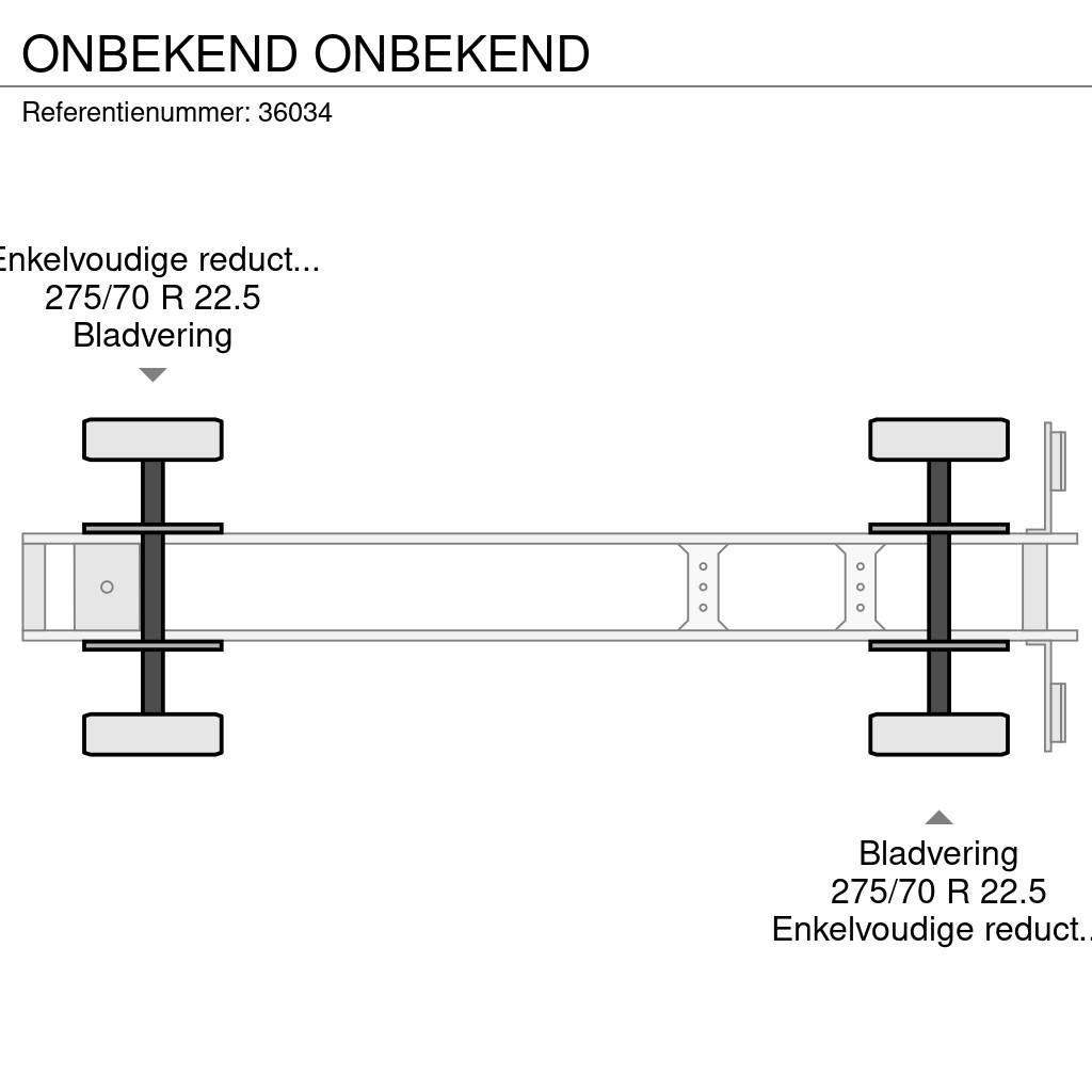  Onbekend ONBEKEND Flatbed/Dropside semi-trailers