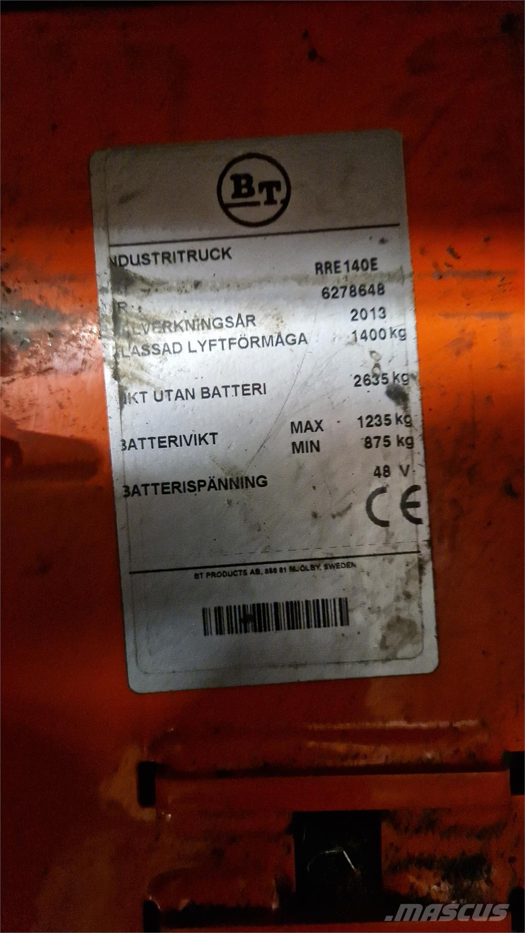 BT RRE140E Reach trucks