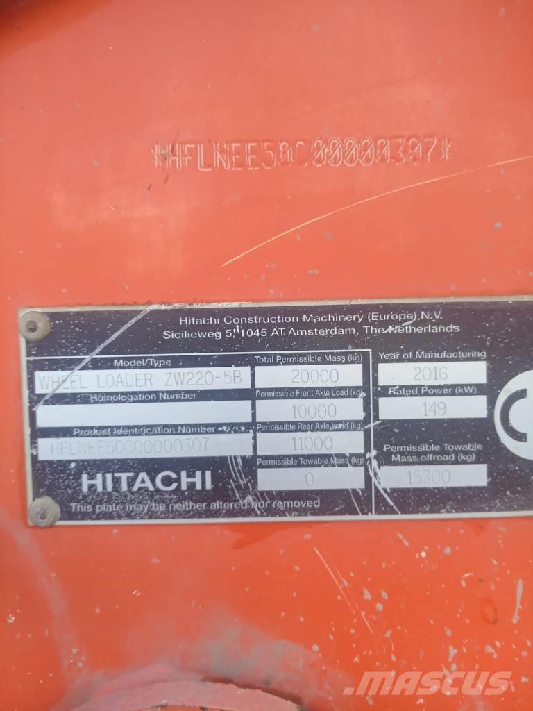 Hitachi ZW 220-6 Wheeled excavators