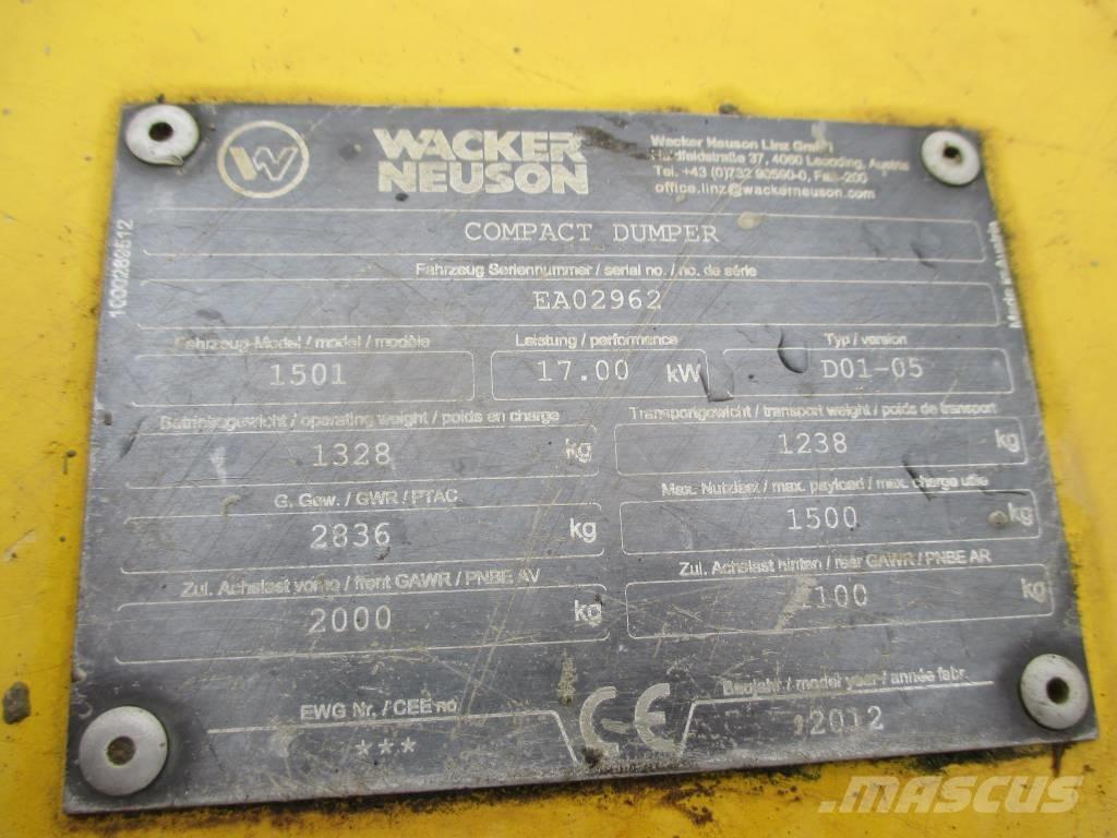 Wacker Neuson 1501 Site dumpers