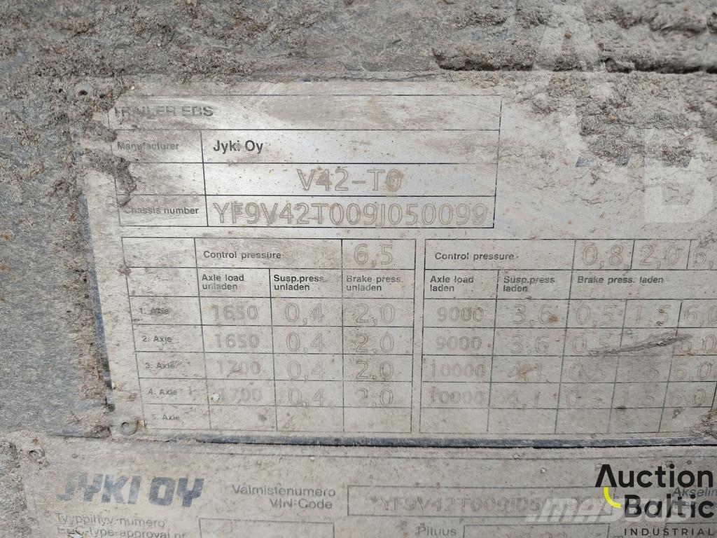 Jyki V 42 T0 Curtainsider semi-trailers