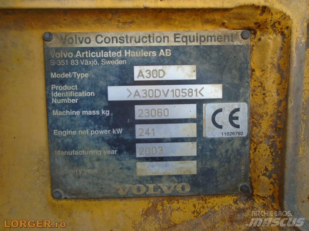 Volvo A 30 D Articulated Dump Trucks (ADTs)
