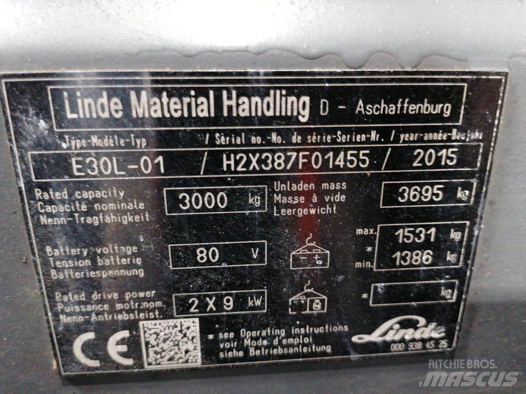 Linde E30L-01 Electric forklift trucks
