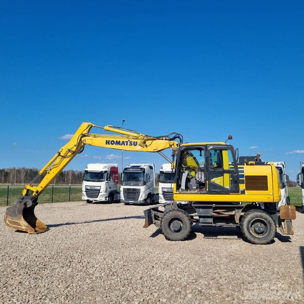 Komatsu PW160 - 11 Wheeled excavators