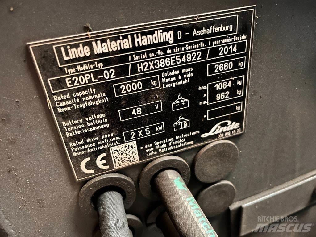 Linde E20PL-02 Electric forklift trucks