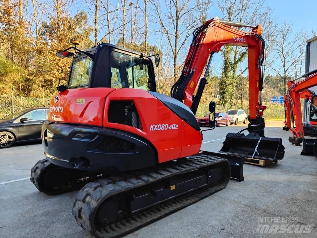 Kubota KX080-4a2 Midi excavators  7t - 12t