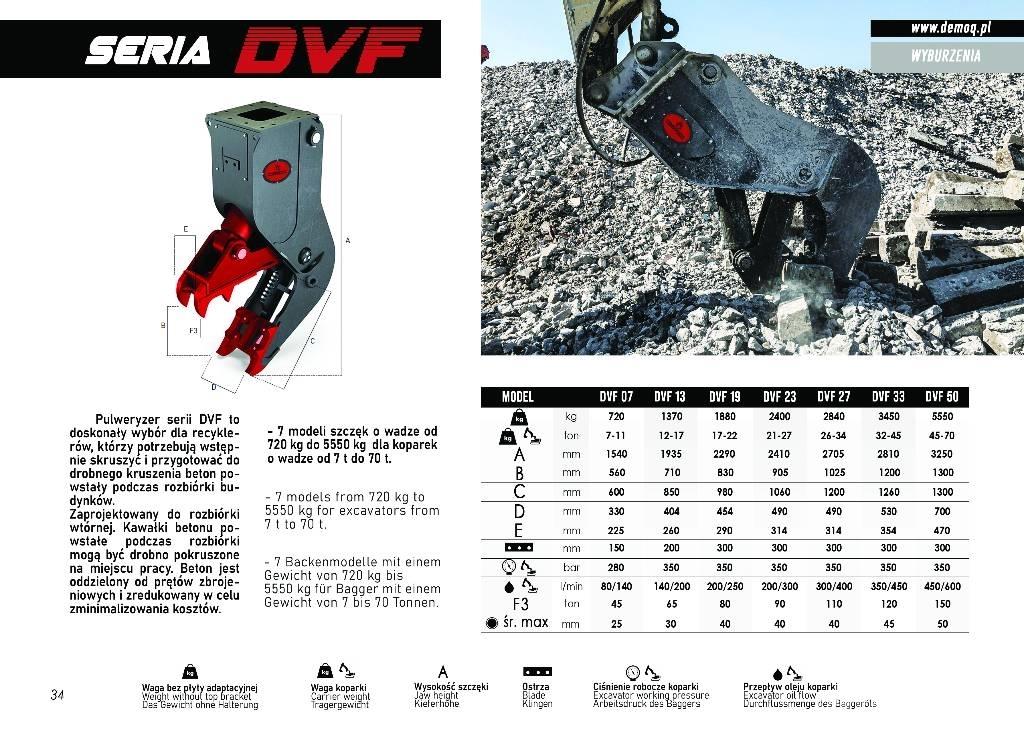  DEMOQ DVF23 Pulveriser  (Demolition Crusher ) 