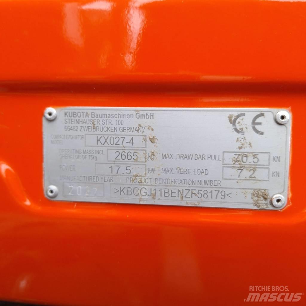 Kubota KX 027 Mini excavators < 7t (Mini diggers)