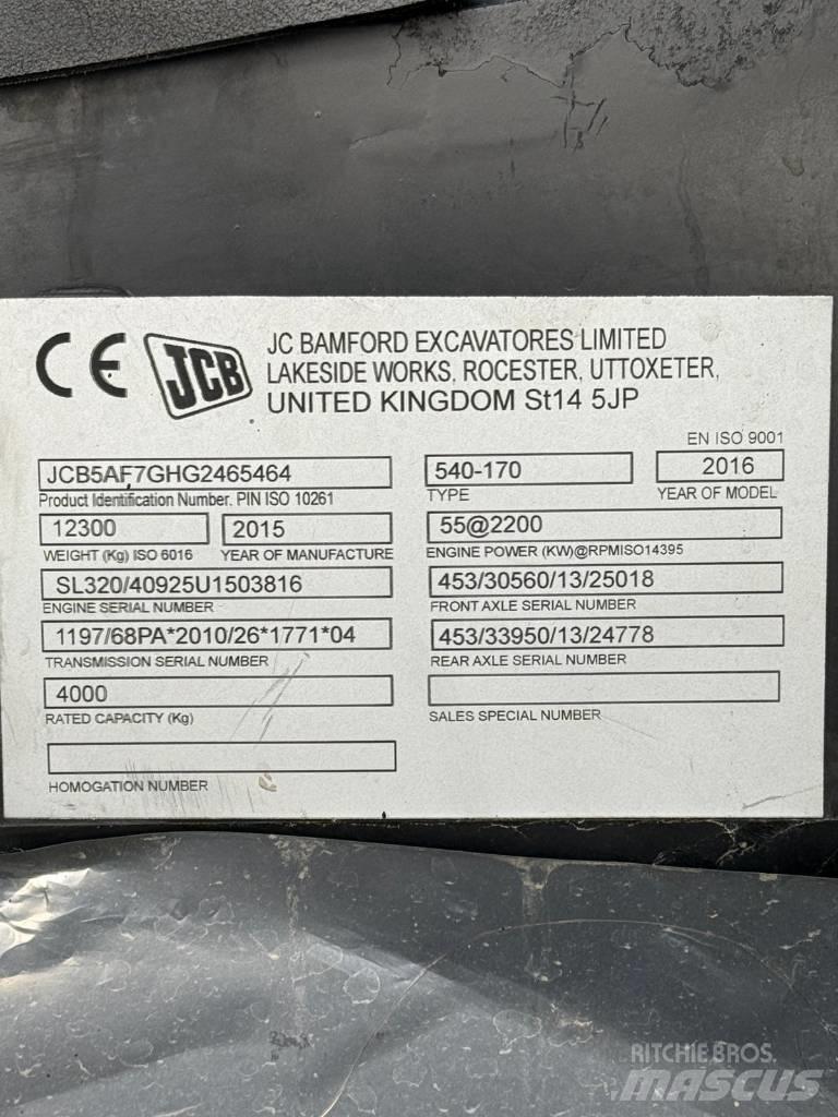 JCB 540-170 Telescopic handlers
