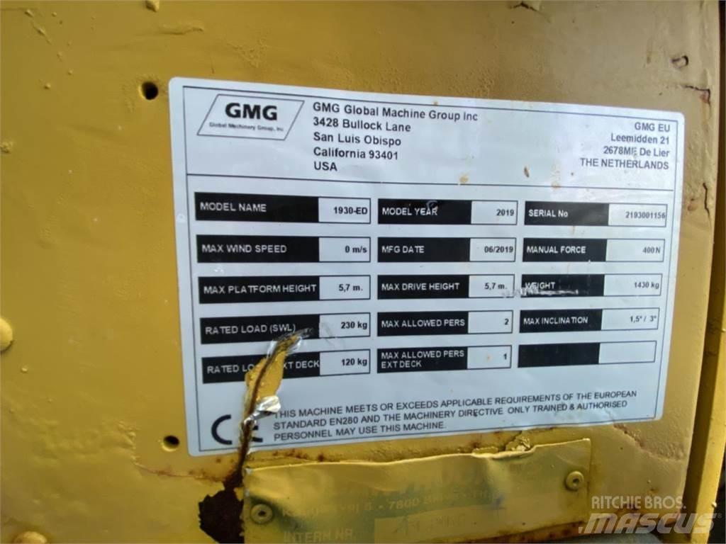 GMG 1930-ED Scissor lifts