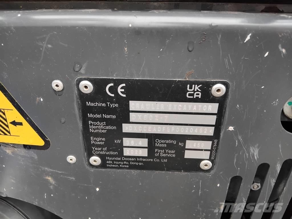 Develon DX 50 Z-7 Mini excavators < 7t (Mini diggers)