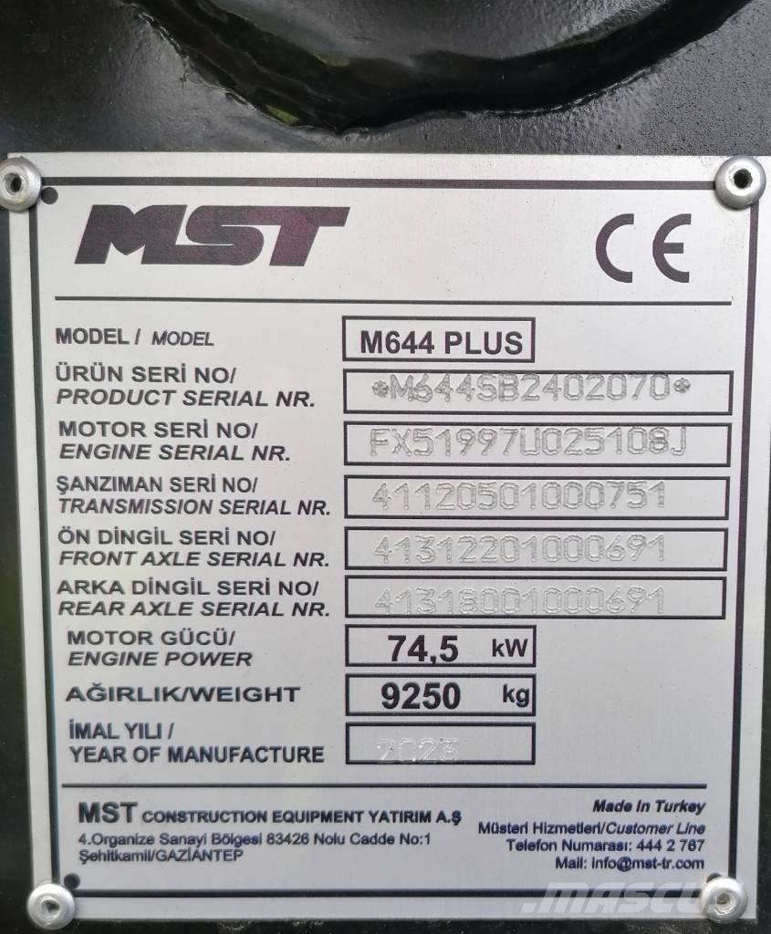 MST M644PLUS Backhoe loaders