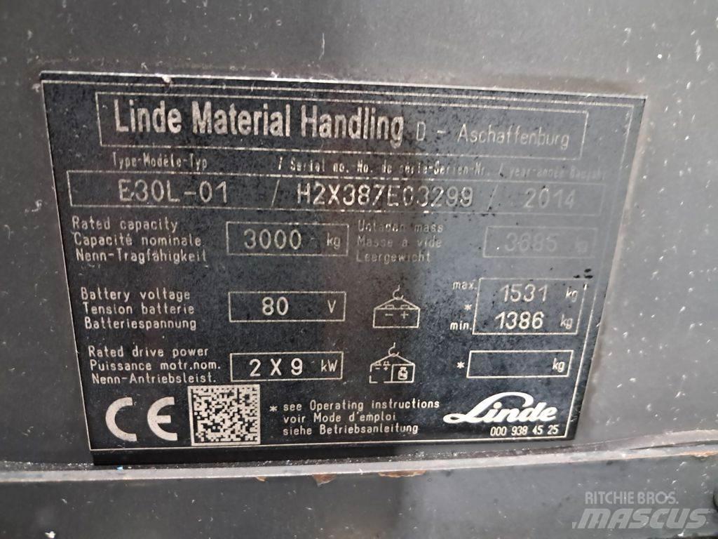 Linde E30L-01 Electric forklift trucks