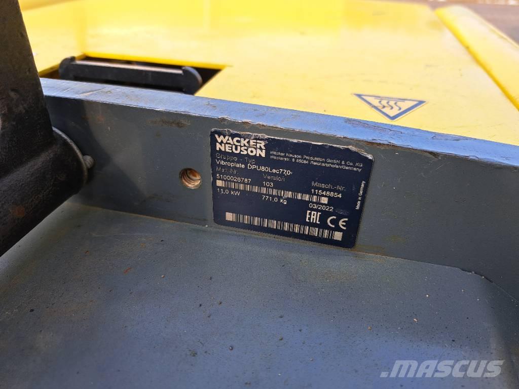 Wacker Neuson DPU 80 Plate compactors
