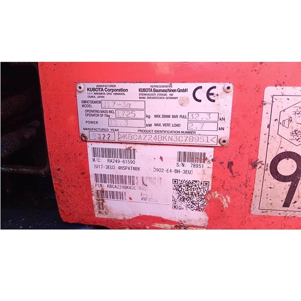 Kubota U17-3a Mini excavators < 7t (Mini diggers)