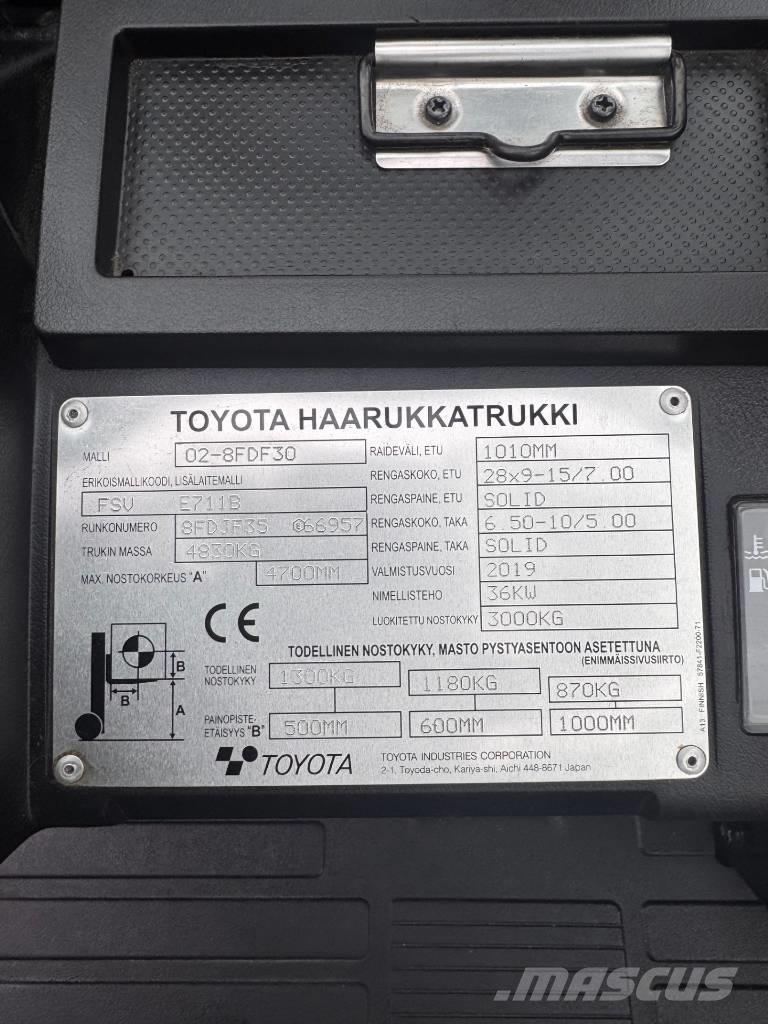 Toyota 02-8 FDF 30 Diesel trucks