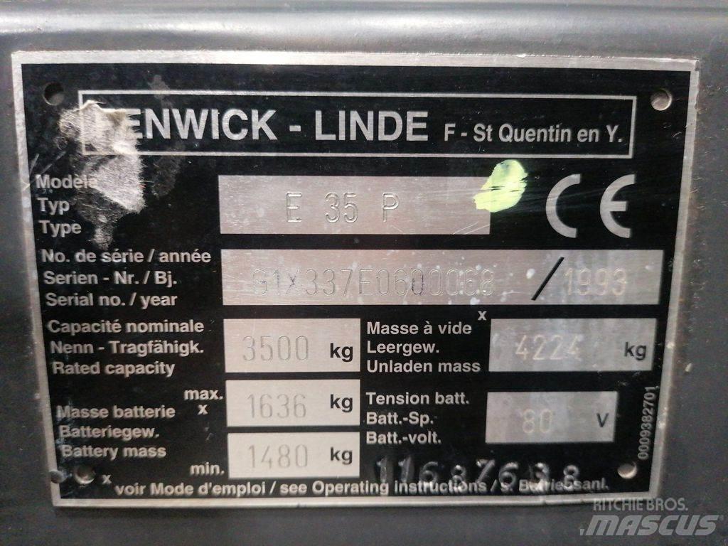 Linde E35P Electric forklift trucks