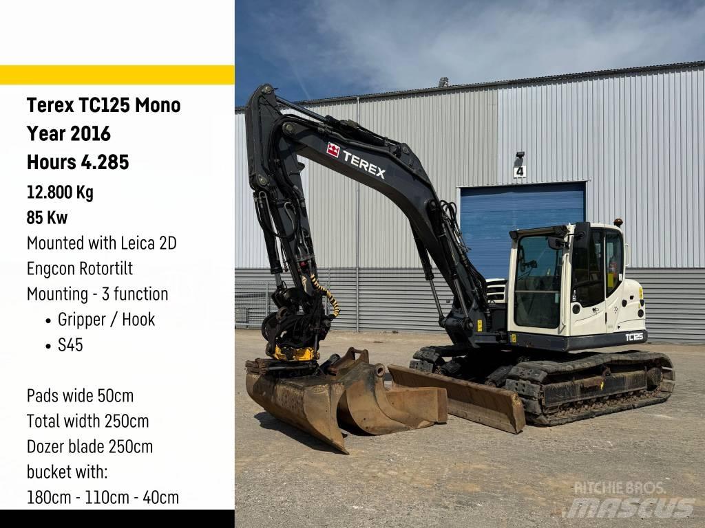 Terex Ecotec TC125 Midi excavators  7t - 12t