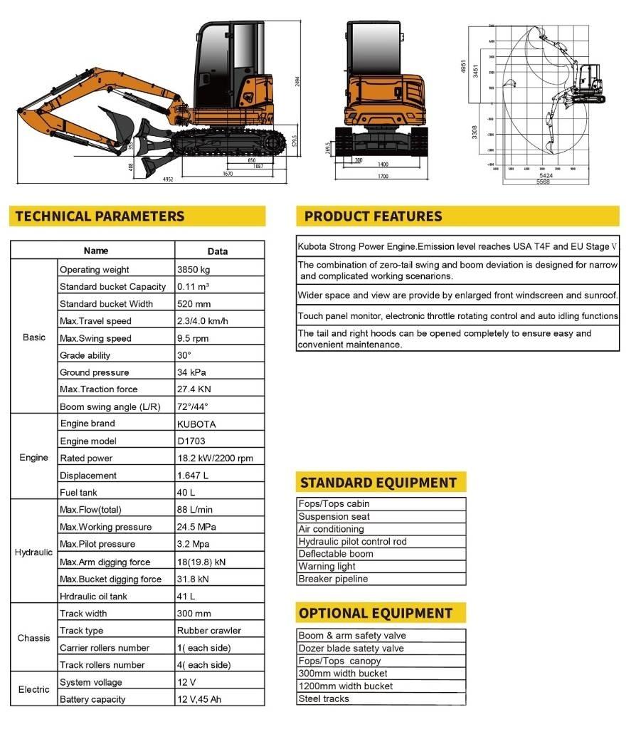 Lonking CDM6035 Mini excavators < 7t (Mini diggers)