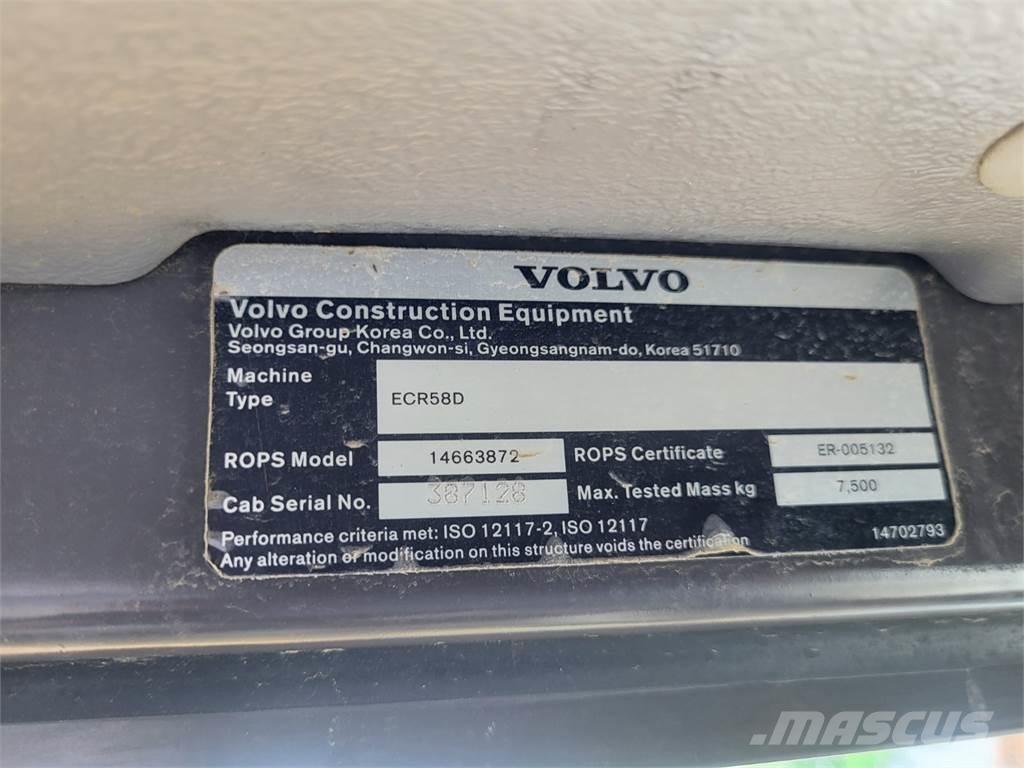 Volvo ECR58D Construction - Others