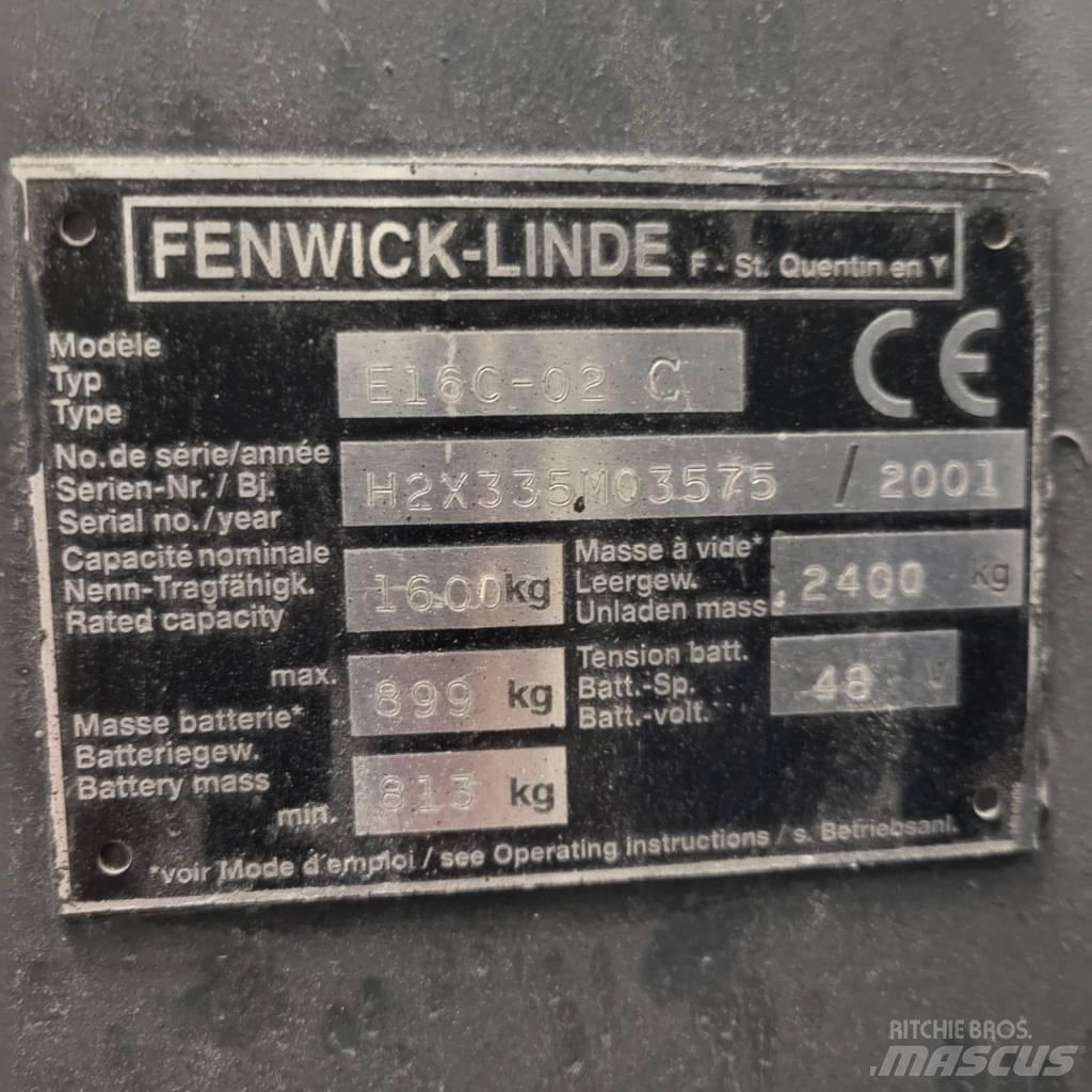 Linde E16C-02 Electric forklift trucks