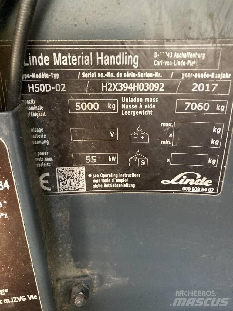 Linde H50D/394 Diesel trucks
