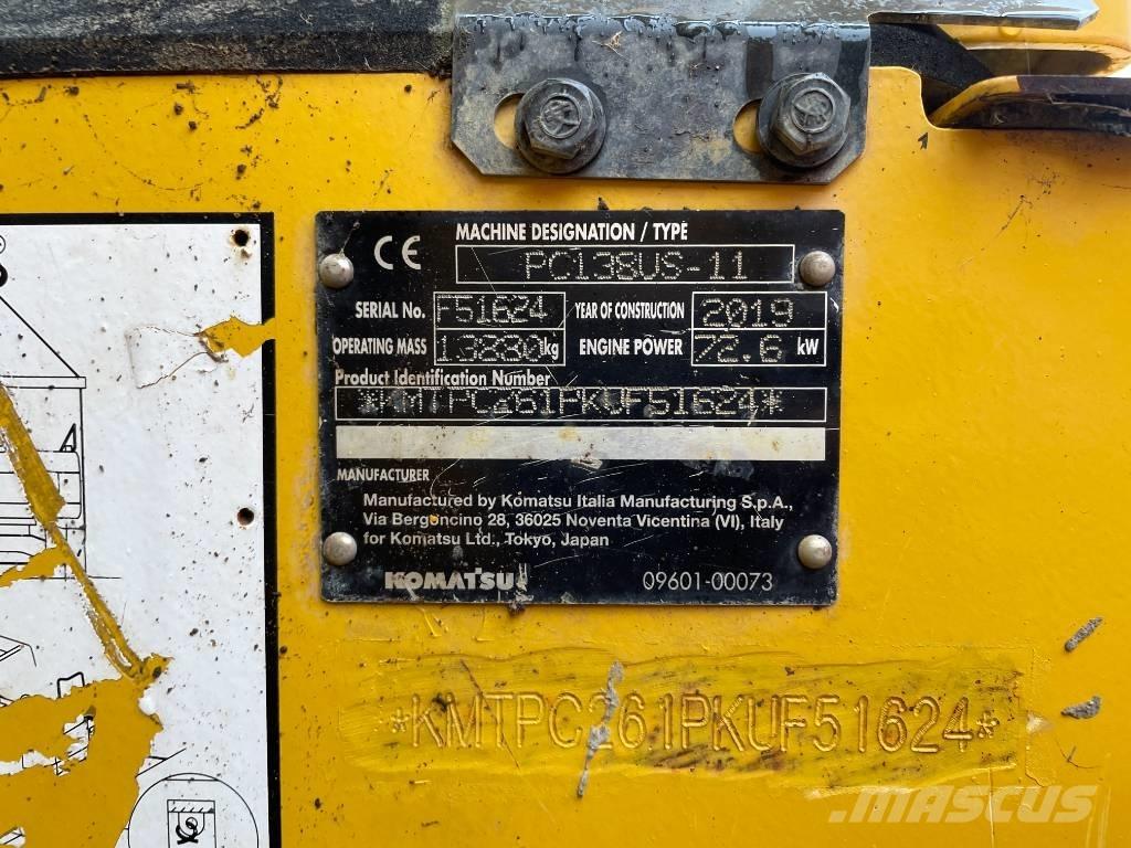 Komatsu PC 138 US-11 Crawler excavators