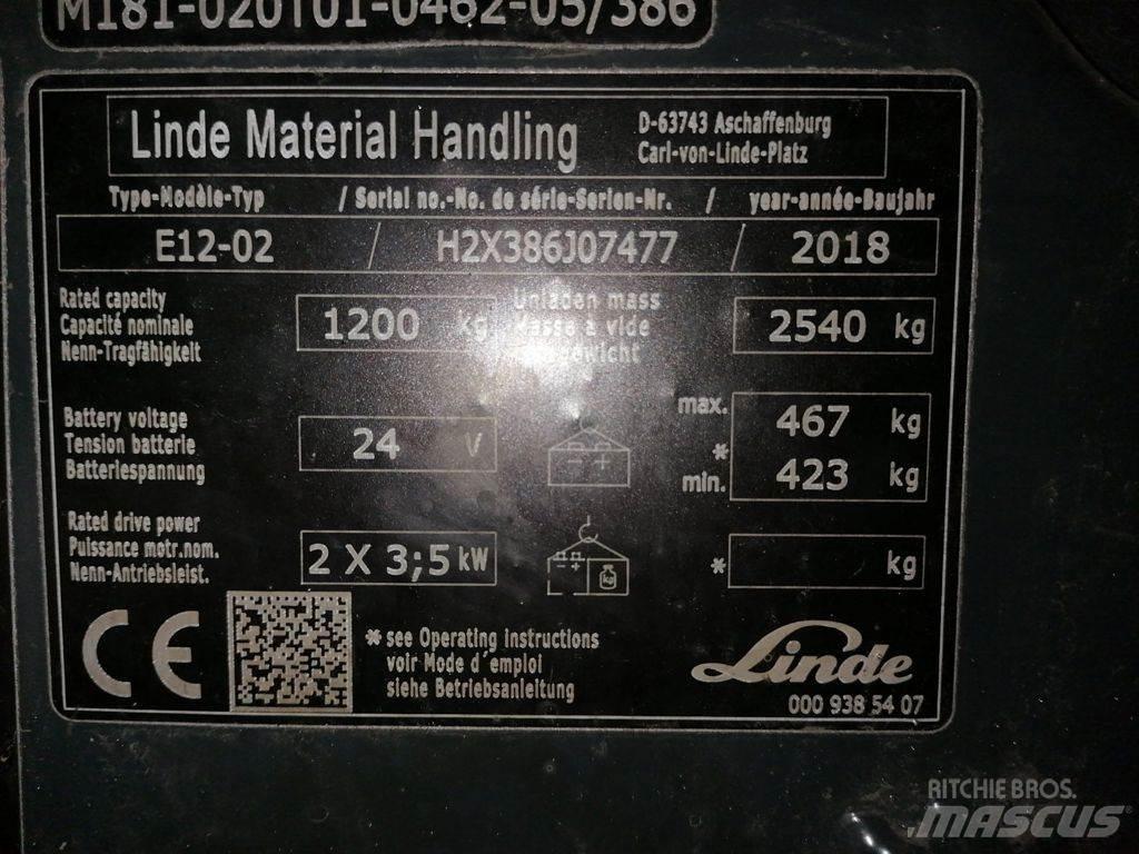 Linde E12-02 Electric forklift trucks