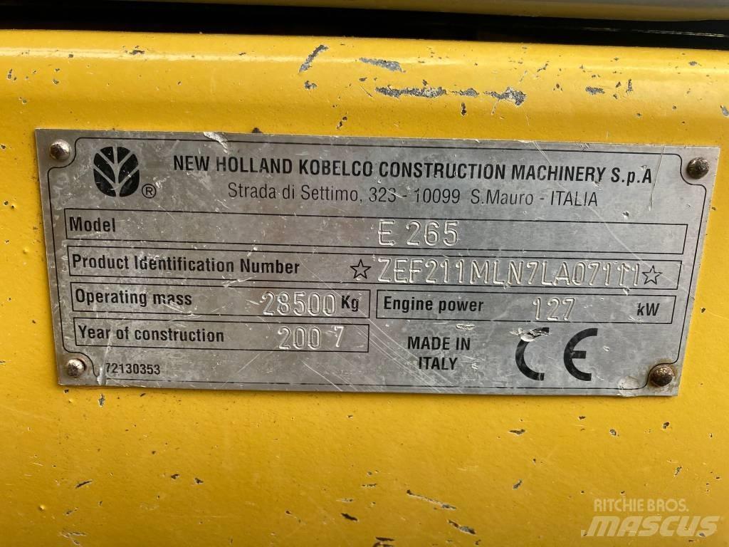 New Holland E 265 LC Crawler excavators