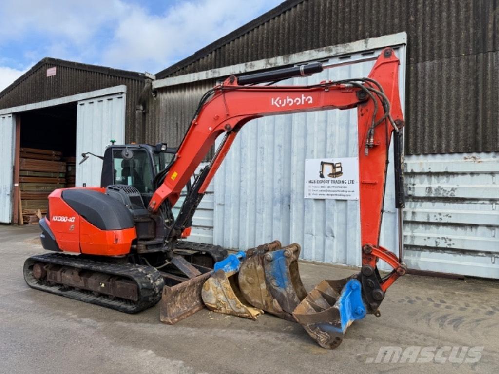 Kubota KX 080 Midi excavators  7t - 12t