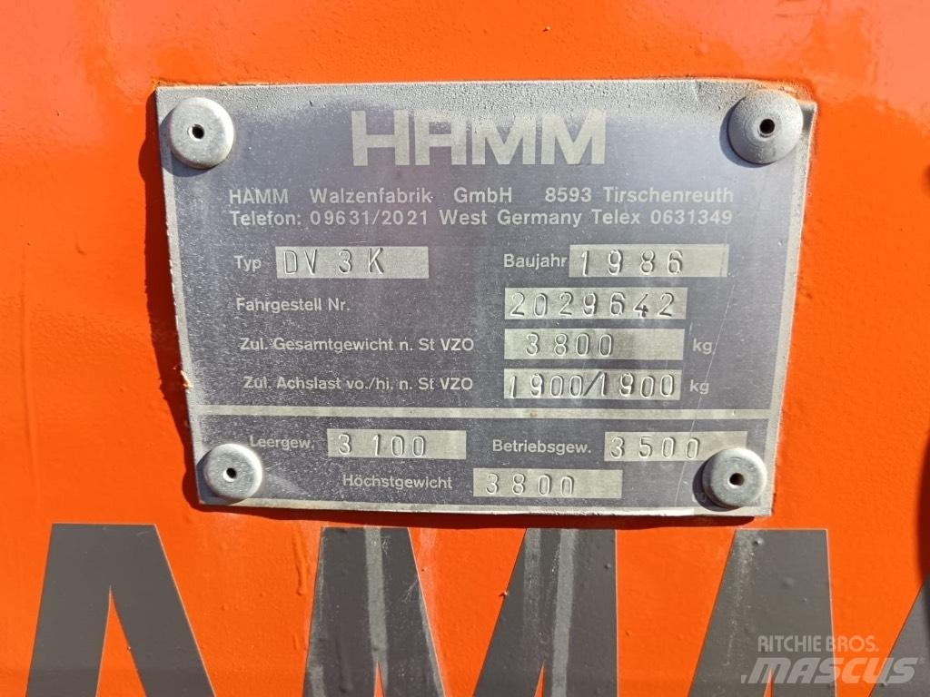 Hamm DV 3 K Twin drum rollers