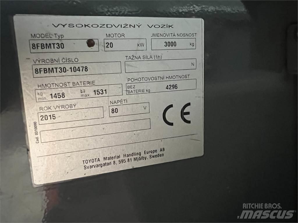Toyota 8FBMT30 Electric forklift trucks