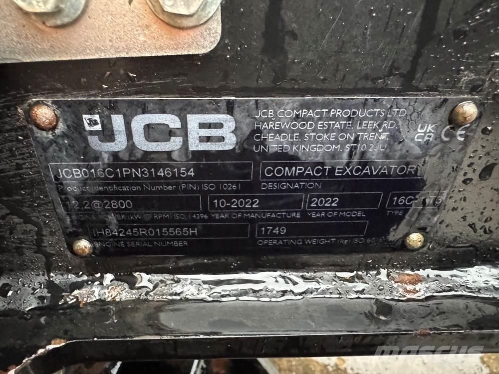 JCB 16C-1 Mini excavators < 7t (Mini diggers)