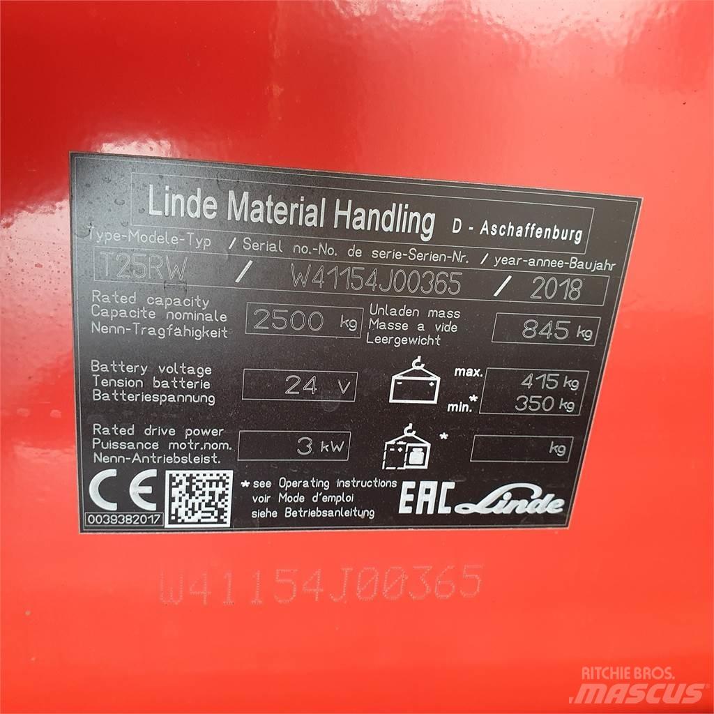 Linde T25RW-lang Low lifter